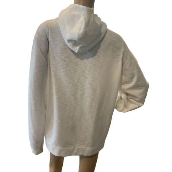 DVISION White Long-sleeve Cotton Polyester Hoodie Sweatshirt Size Large - Picture 7 of 14
